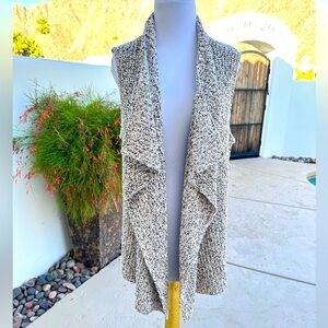 Cozy Knit Open Front Sweater Vest